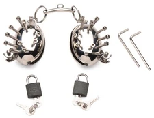 Spiked CBT Ball Stretcher Scrotum Separator Sex Toy BDSM Adult Sex Cock Torture