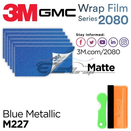 3M 2080 For GMC Emblem Overlay Vinyl Wrap Kit Sticker Decal Front Rear Uncut - Picture 30 of 48