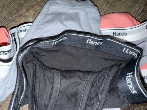 Hanes Originals ~ 3-Pair Womens Hi-Legs Underwear Panties Cotton Blend ~ M/6 - Picture 3 of 4