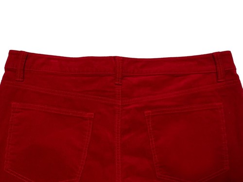 Talbots, Red Corduroy Straight Leg Pants with Stretch, size 16P - Picture 4 of 7