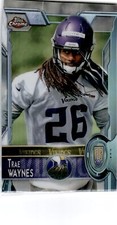 2015 Topps Chrome Rookie #104 Trae Waynes Vikings RC