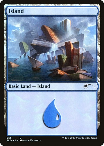 WOTC MTG - Secret Lair - In Hand BREEDING POOL SHOCK LAND - FOREST