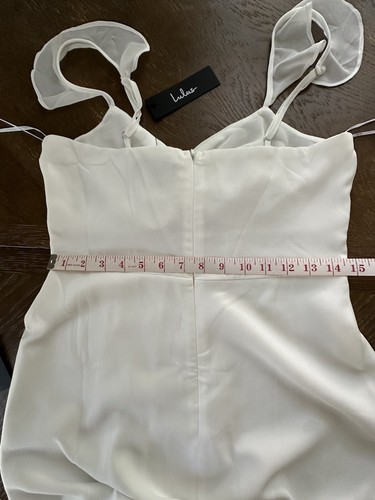Lulus The Way To Love White Maxi Dress NWT White Ruffle Straps Medium - 第 15/18 張圖片