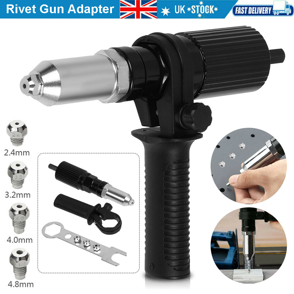 Portable Rivet Kit Cordless Drill Kit - Includes 10 Mandrels & 50 Rivet ...