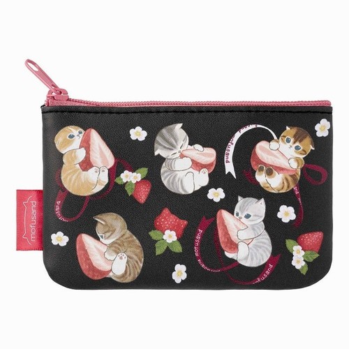 mofusand single-sided mesh 2-piece set pouch (strawberry) Japan limited 2024 NEW - Picture 4 of 7
