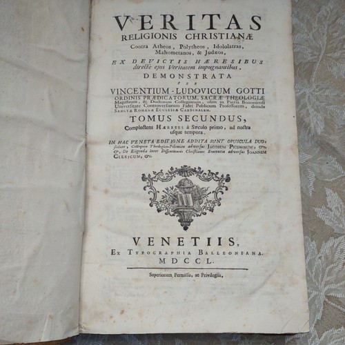 1750 Veritas Religionis Christianae & Colloquia Theologico-Polemica in Pergament - Bild 8 von 14