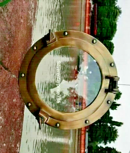 Antik Messing Bullauge Maritim Maritim Schiff Boot Wand Fenster Wohndeko Geschenk - Bild 4 von 6