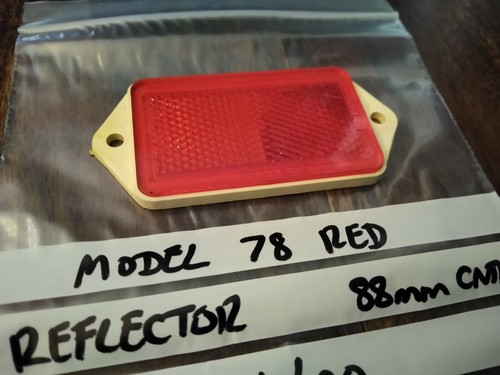 GENUINE RUBBOLITE MODEL 78 RED REFLECTOR No. 78/01/00 - OLD COMMERCIALS - Picture 4 of 5