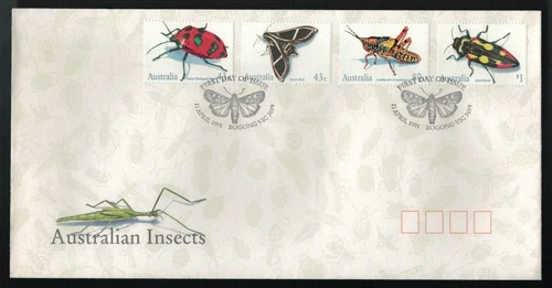 1991 Australian Insects   FDC   Set of 4