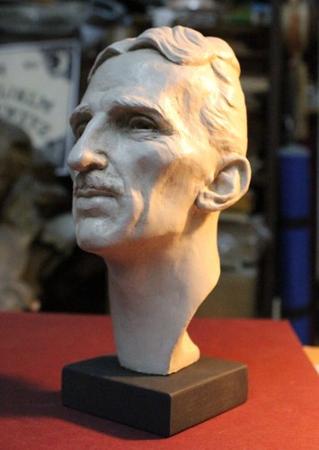 NIKOLA TESLA BÜSTE SKULPTUR FIGUR 8" STATUE ERFINDER FIGUR INGENIEUR ENERGIE - Bild 4 von 24