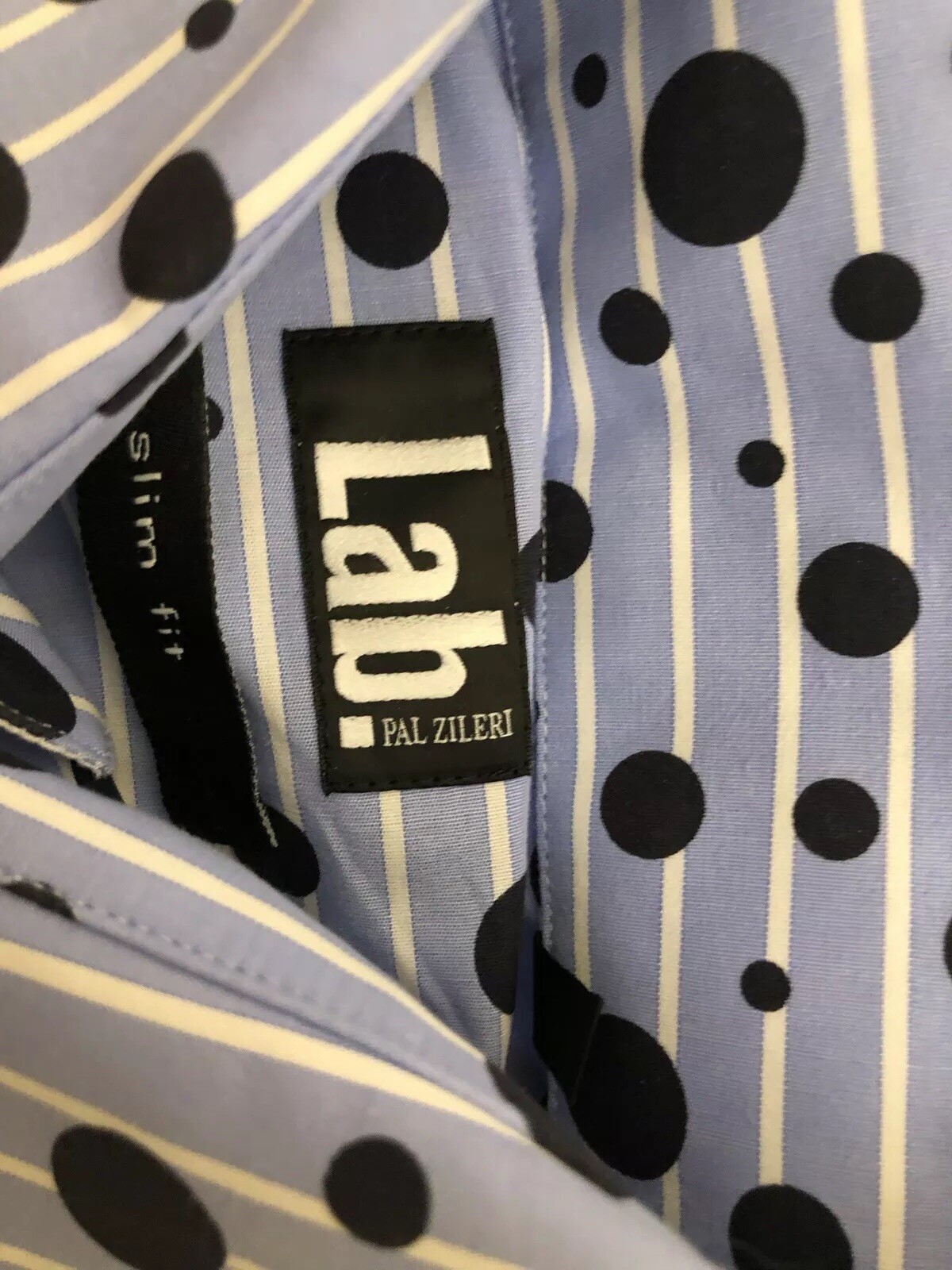 LAB PAL ZILERI BLU COTONE puntini neri casual shirt shirt shirt Sz Collar 39 15 1 2 NUOVI 360dd4 LAB PAL ZILERI BLU COTONE puntini neri casual shirt shirt shirt Sz Collar 39 15 1 2 NUOVI 360dd4
