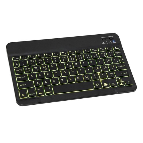 Bluetooth Tastatur Kabellos Keyboard für PC Tablet Notebook Laptop QWERTZ Layout - Bild 23 von 33