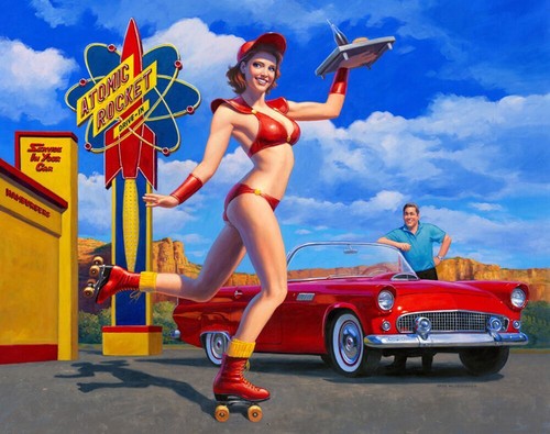 Vintage Tin Metal sexy women Car Girl Sign Plate Wall Decor Bar Pub Poster Home - Picture 14 of 29
