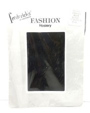 Frederick's of Hollywood Fashion Hosiery,Textured Stockings,Black,Sz.8 1/2-11