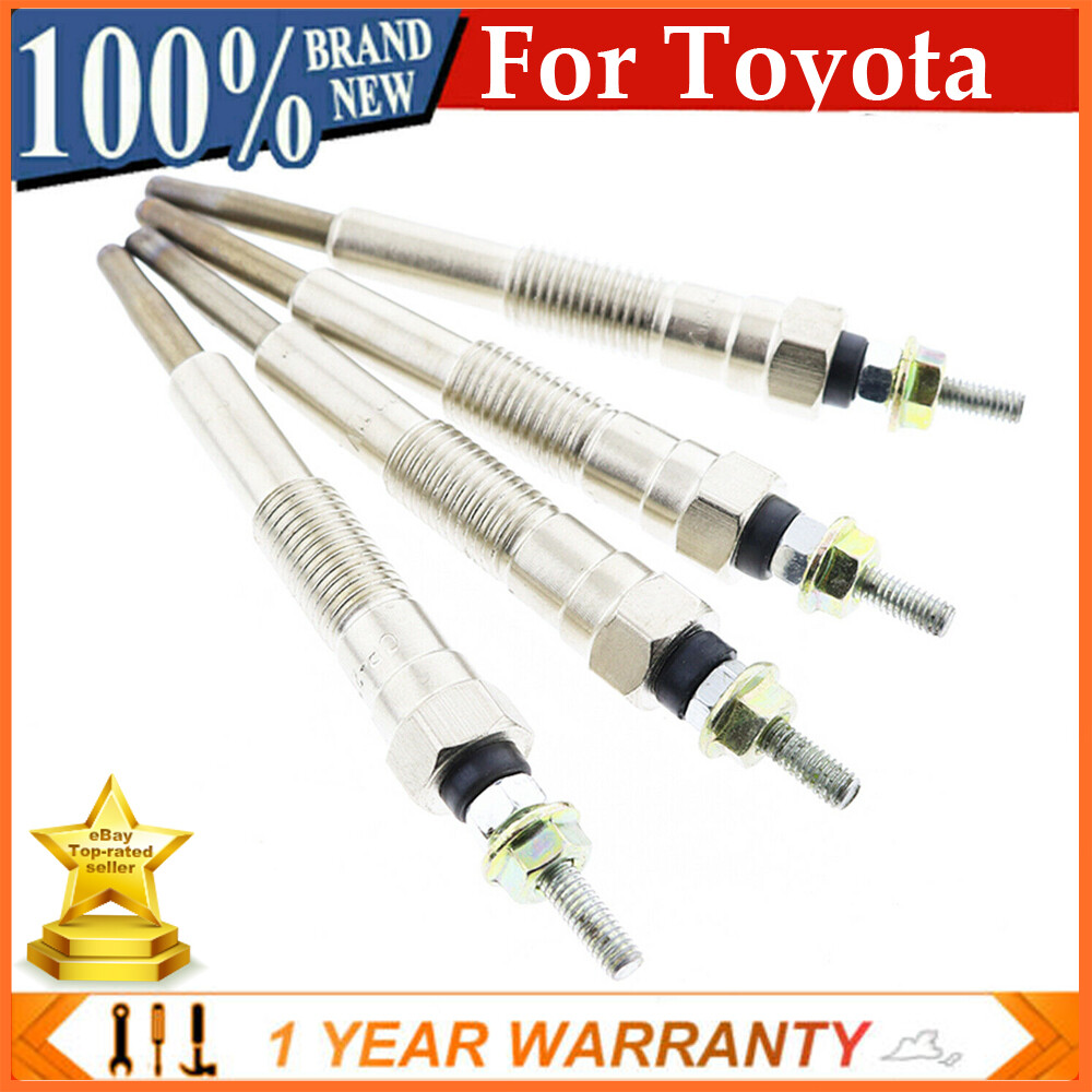 4X Glow Plug 19850-67030/020 for Toyota 1KZ-TE HILUX HIACE PRADO 3.0 LTR 96-12