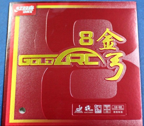 DHS Gold Arc 8 (Offensive, Power + Speed) Table Tennis Rubber/Sponge, New, AUD - Imagen 1 de 2