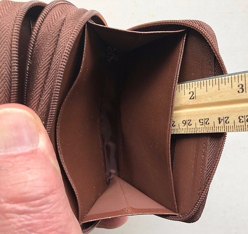 WOW! Leder PALMEN GELDBÖRSE - 2 Reißverschlussfächer + 11 CC-Fächer BRANDNEU* - Bild 6 von 12