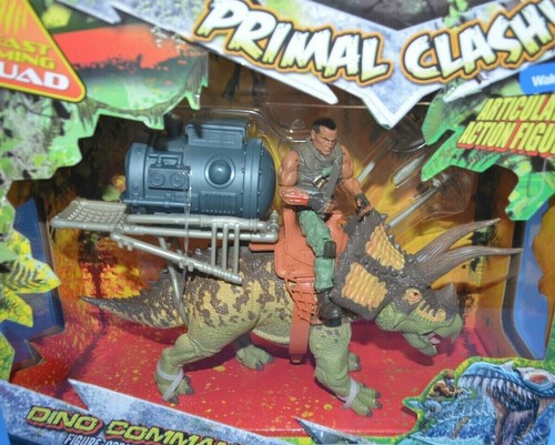 Lanard Primal Clash Dino Commander TRICERATOPS Action Figure Beast Taming Squad - Picture 3 of 3