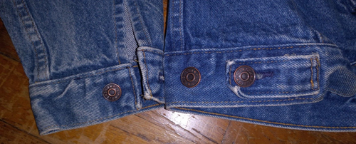 Vintage Plain Pockets Jean Jacket...Mens 40 Regular...100% Cotton - 第 21/24 張圖片