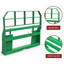 Heavy Duty Steel Frame Skid Steer Tractor Pallet Fork Quick Attachment 4000LBS