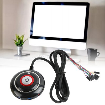 PC Power Button Strong ABS Light Weight Simple Installation Plug And Play PC Set
