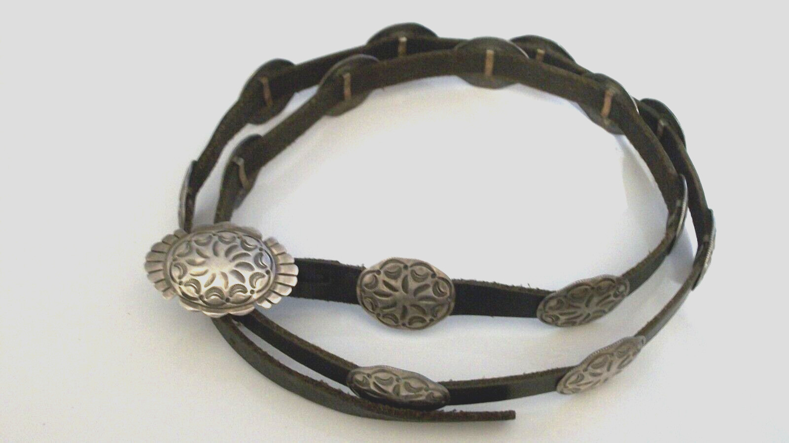 Important Vintage Native American Navajo Gene Charley Turquoise Sterling Silver Concho Belt Old Important Vintage Native American Navajo Gene Charley Turquoise Sterling Silver Concho Belt Old