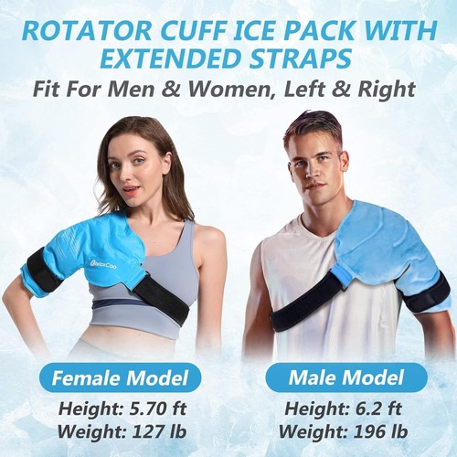 Shoulder Ice Pack Rotator Cuff Cold Therapy Reusable Gel Ice Wrap for Shoulder - Picture 4 of 6