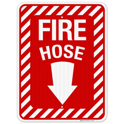 Fire Hose Sign, Fire Safety Sign, (SI-5663) - Picture 57 of 88