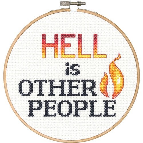 Cross Stitch Kit ~ Dimensions "Say It!" - Hell #70-74641 - Picture 1 of 3