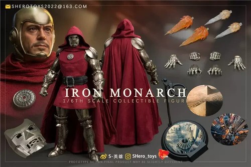 S-HERO SH003 1/6 IRON MONARCH 12" Collectible Male Action Figure In Stock - Picture 1 of 15