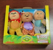 Cabbage Patch Kids Zoo Woodland Friends Collectible Cuties Dolls 3 Pack New