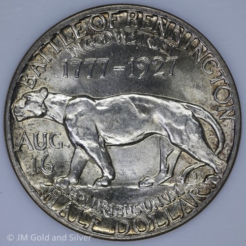 1927 Vermont Sesquicentennial Commemorative Half Dollar NGC MS 64 CAC | UNC BU - Picture 4 of 4