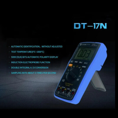 Portable DT-17N Auto Range LCD Display Multimeter Digital Repair Tool New