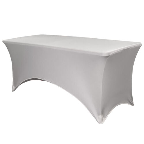 YCC Linens - Stretch Spandex Table Covers, Fitted Rectangular Tablecloths - Picture 45 of 123