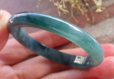 Video Certified Green Natural A JADE Jadeite Baby Bangle Bracelet 43mm 647031 TN