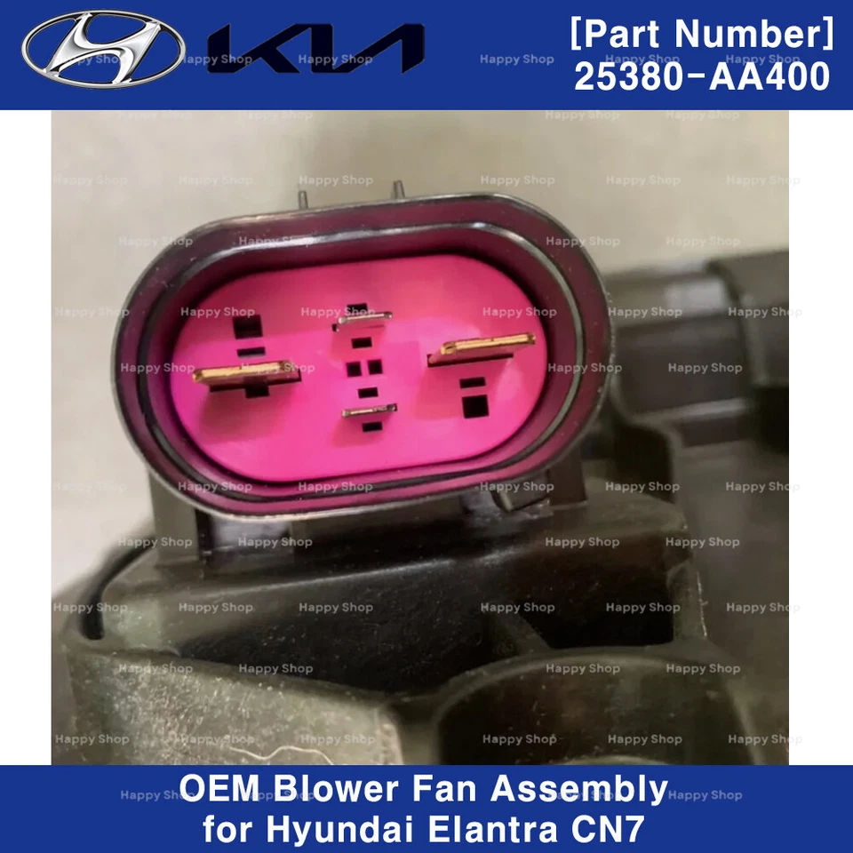 Soplador de montaje de ventilador original OEM 25380AA400 para Hyundai Elantra CN7 2021-2023 Foto 3 de 4