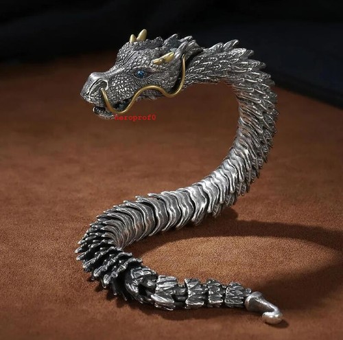 Bracelets Silver Plating Chinese  Dragon Bracelet Vintage Decorations