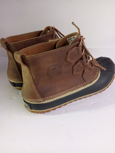 Sorel Womens size 7 Out n About Leather Lace Up Waterproof SNOW Boots NL2133-286 - Picture 3 of 19