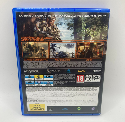 Call of Duty Black Ops III 3 PS4 Sony Playstation 4 PAL ITA gioco usato italiano - Imagen 2 de 4