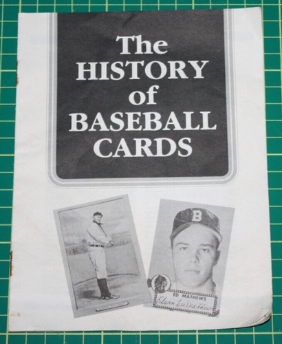 Manual: The History of Baseball Cards Booklet - Picture 1 of 5