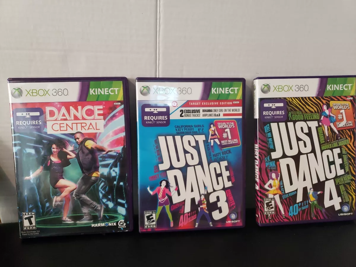 Lot of (2) XBOX 360 KINECT Games JUST DANCE 4 Kinect Adventures