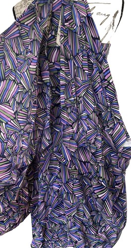 MARC BY MARC JACOBS Normandy Blue Silk Arielle Bloom Swing Draped Dress 2 - Picture 5 of 11