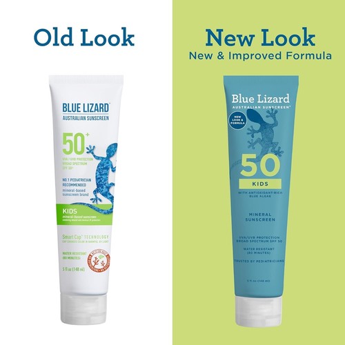 Blue Lizard Australian Sunscreen Kids Mineral SPF 50+ Lotion 5oz - Picture 5 of 8