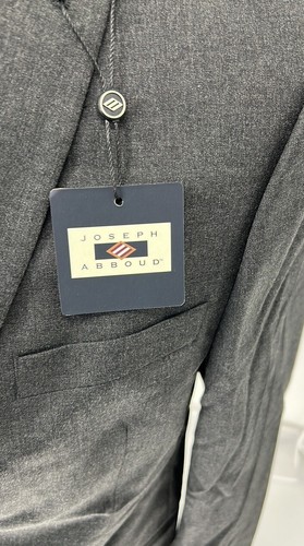 Joseph abboud NWT boys size 20R blazer Coat Gray Suit Separate Two Button Lined - Picture 3 of 10