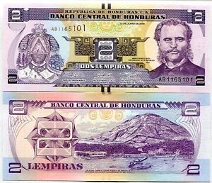 HONDURAS 50 LEMPIRAS 2014 P NEW BLIND MARK UNC