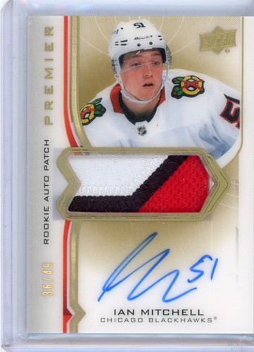 2020-21 UD Premier Ian Mitchell RPA Rookie Autographed Jersey Relic #d 35/49 - 第 1/2 張圖片