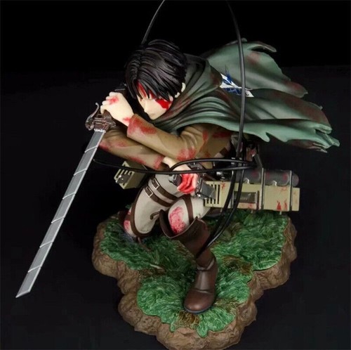 NEW Attack On Titan Figure Levi Ackerman Artfx J Bloody Figure Figurine Statue - Picture 9 of 12