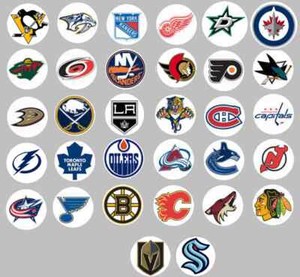 NHL all 32 team logos Buttons or Magnets NEW 1.25 inch | eBay