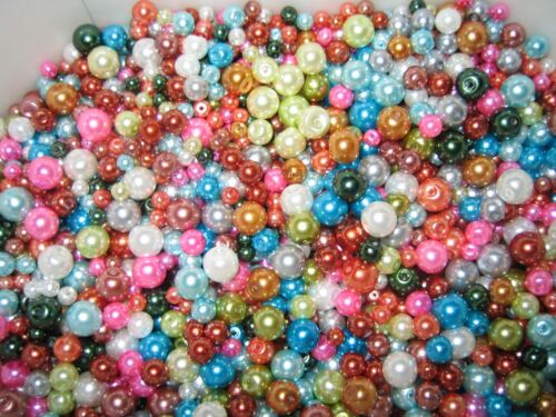 Glasperlen Mix/GLASWACHSPERLEN 250g BUNTE FARBEN 4 mm - 8 mm - Bild 5 von 7