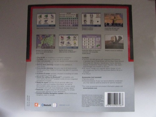 TomTom Go 500 Satellite Navigation System (Excellent Boxed Condition) Bluetooth - Picture 20 of 22